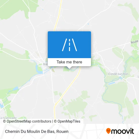 Chemin Du Moulin De Bas map