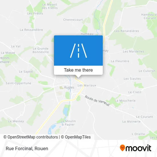 Rue Forcinal map