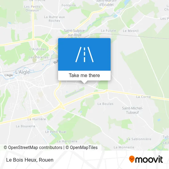 Le Bois Heux map
