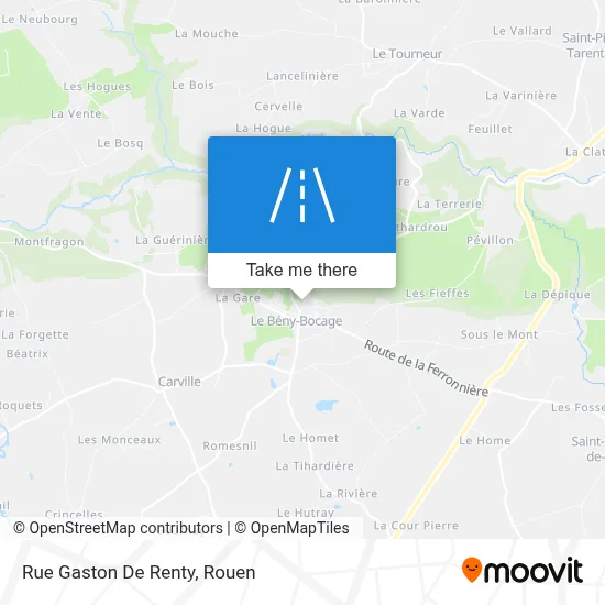 Rue Gaston De Renty map