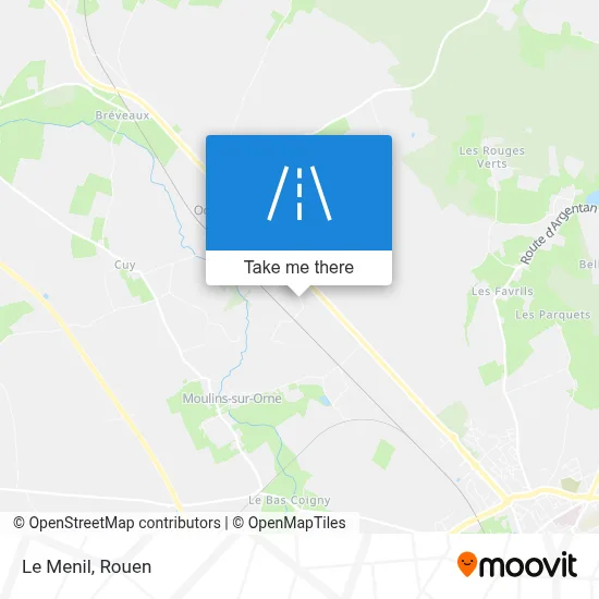 Mapa Le Menil