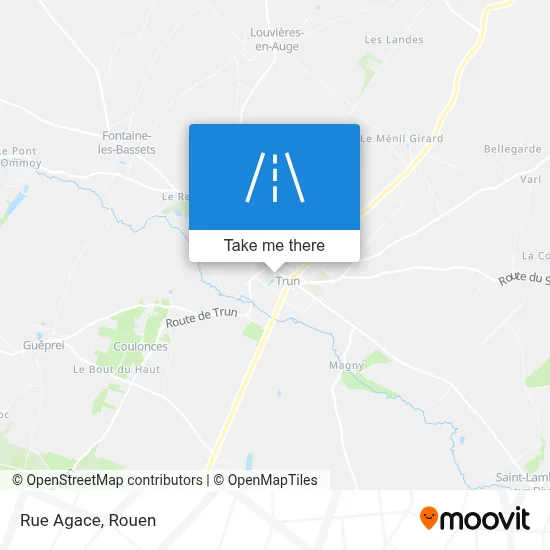 Mapa Rue Agace