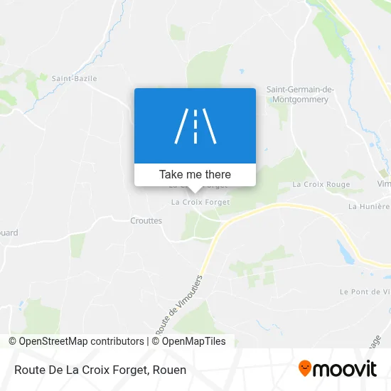 Route De La Croix Forget map