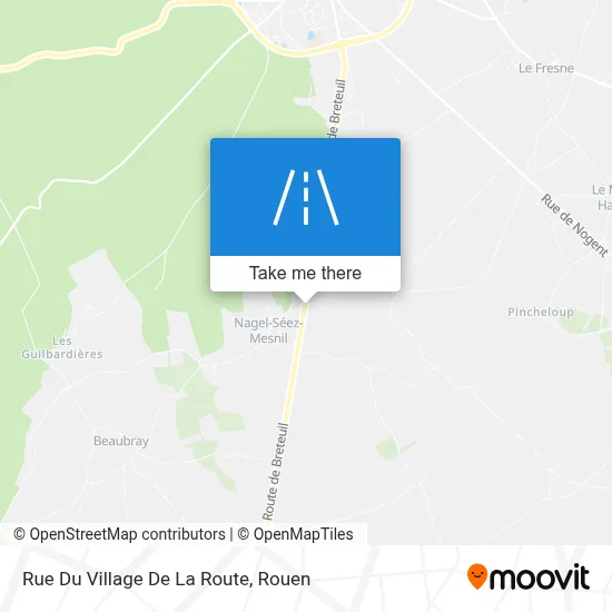 Rue Du Village De La Route map