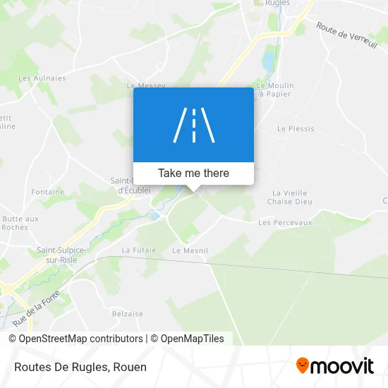 Routes De Rugles map