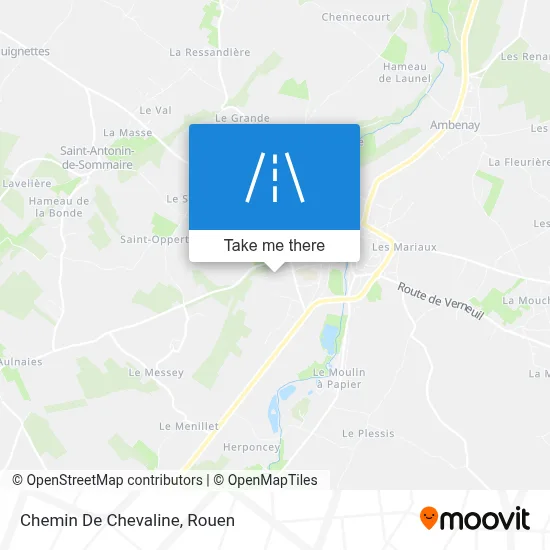 Mapa Chemin De Chevaline