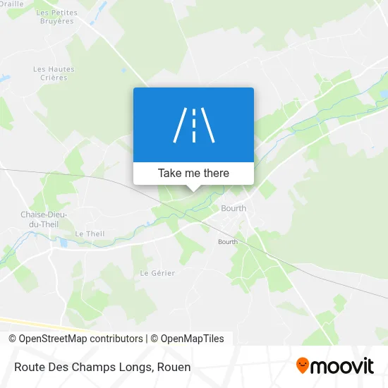 Route Des Champs Longs map