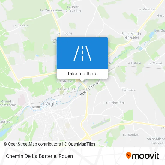 Chemin De La Batterie map