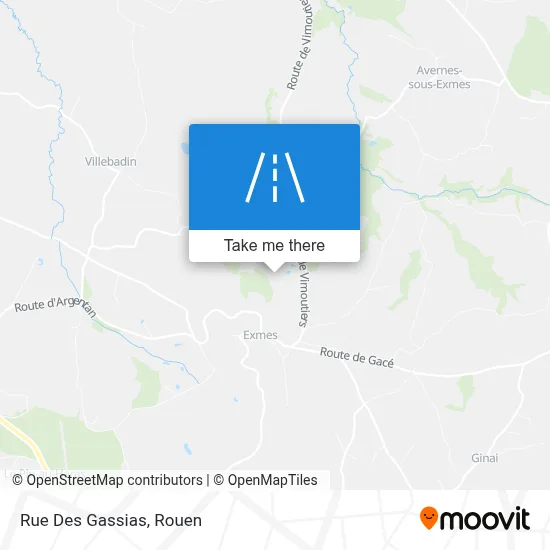 Mapa Rue Des Gassias