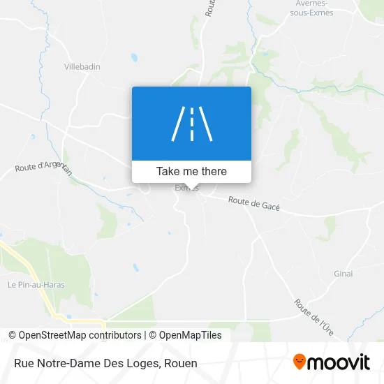 Mapa Rue Notre-Dame Des Loges