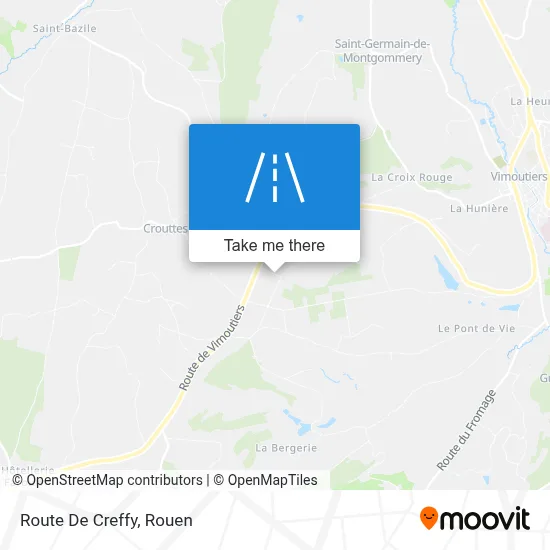 Route De Creffy map