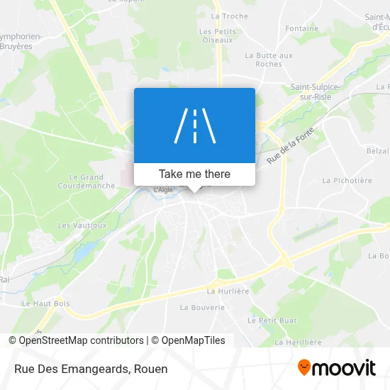 Rue Des Emangeards map