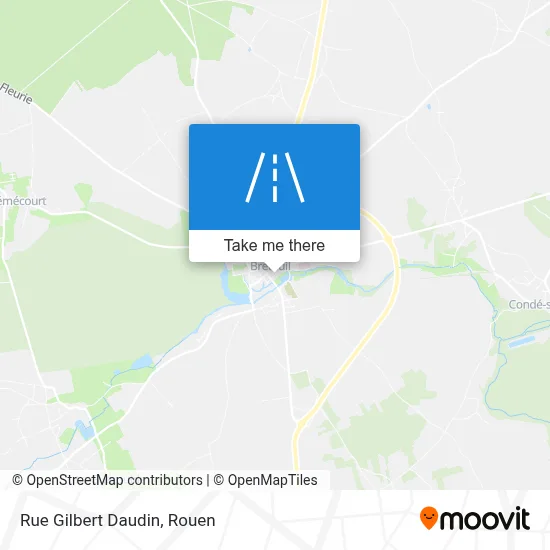 Rue Gilbert Daudin map