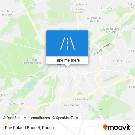 Rue Roland Boudet map