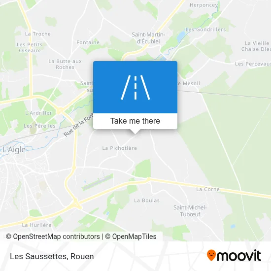 Les Saussettes map