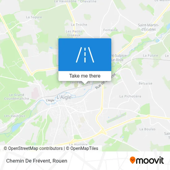 Chemin De Frévent map