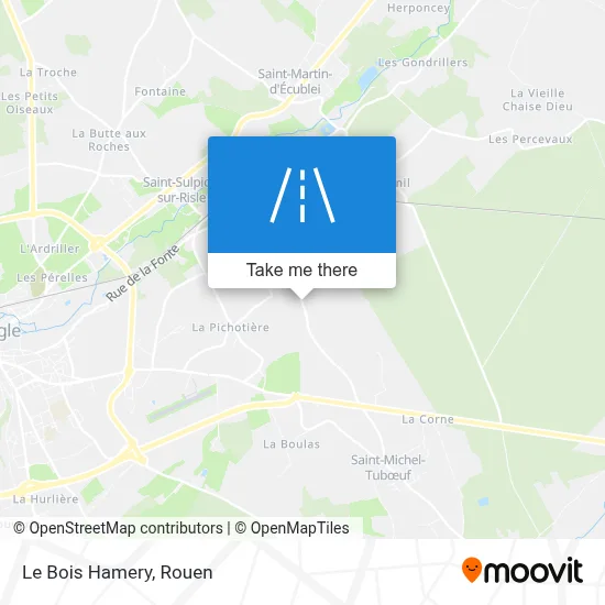 Le Bois Hamery map
