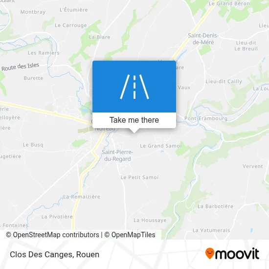 Clos Des Canges map
