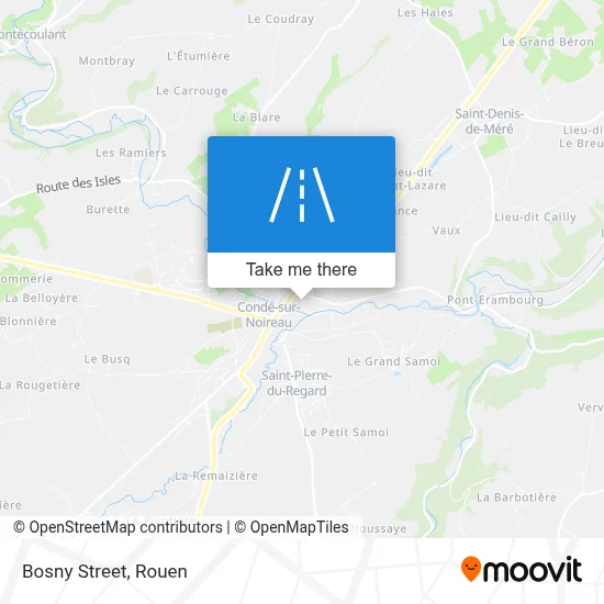 Rue Bosny map