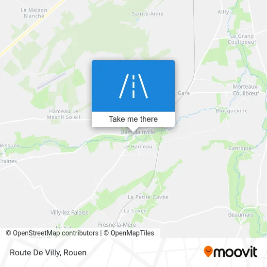 Route De Villy map