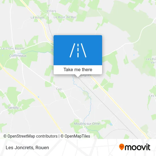 Les Joncrets map