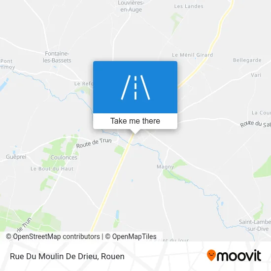 Mapa Rue Du Moulin De Drieu