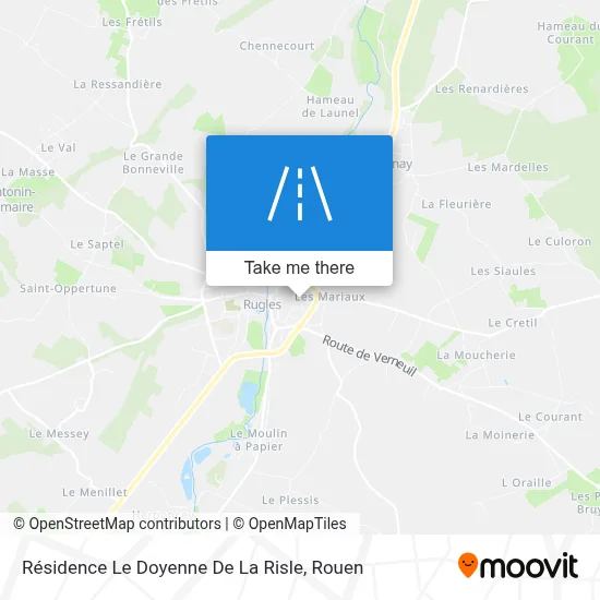 Résidence Le Doyenne De La Risle map