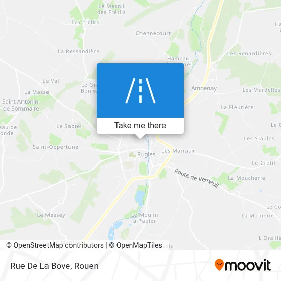 Rue De La Bove map