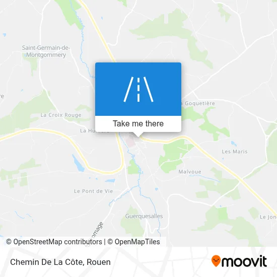 Chemin De La Côte map