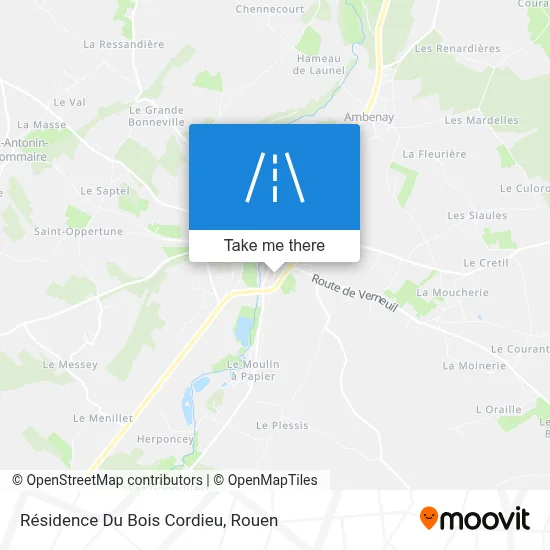 Résidence Du Bois Cordieu map