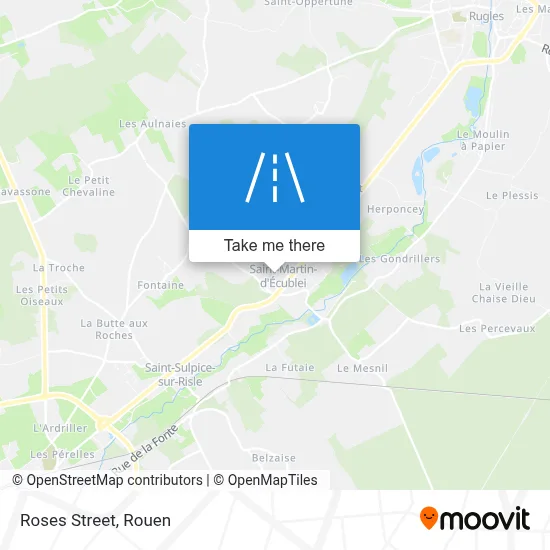 Mapa Rue Des Roses
