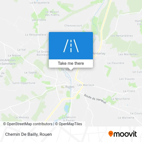 Mapa Chemin De Bailly