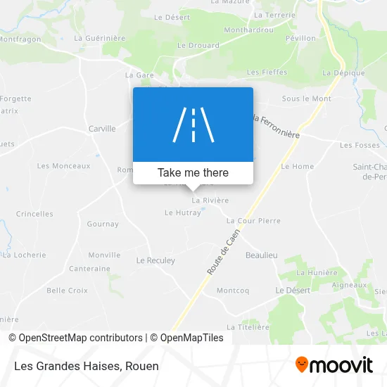 Les Grandes Haises map