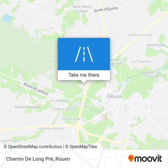 Chemin De Long Pré map