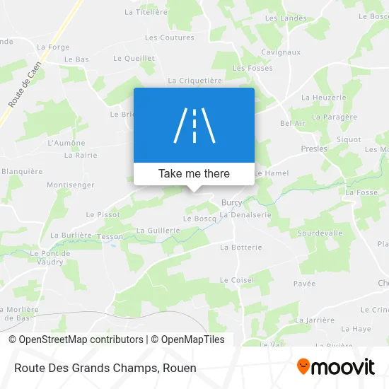 Mapa Route Des Grands Champs