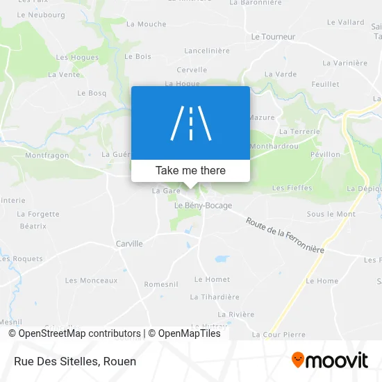 Rue Des Sitelles map