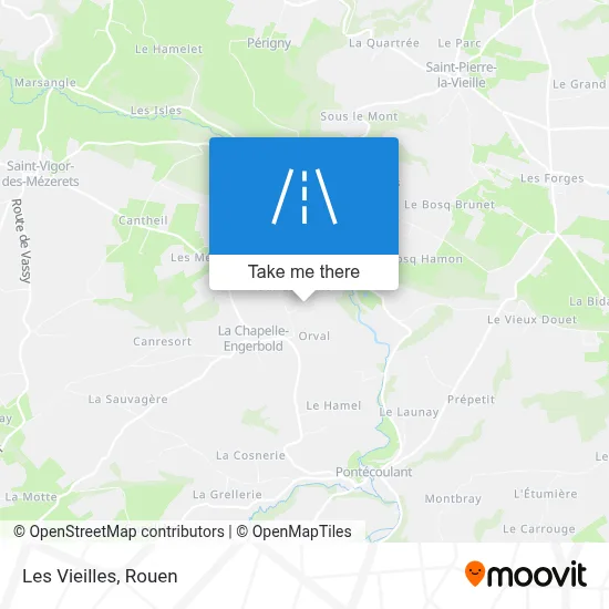 Les Vieilles map
