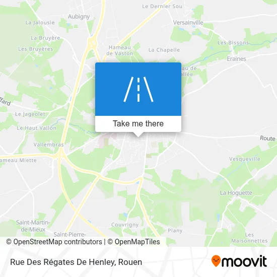 Rue Des Régates De Henley map