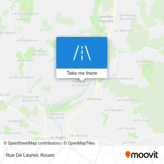Mapa Rue De Launel