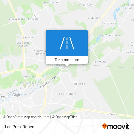 Les Pres map