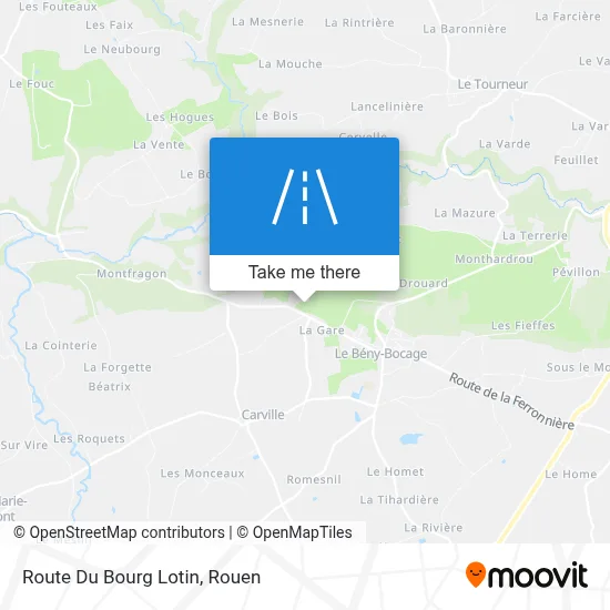 Route Du Bourg Lotin map