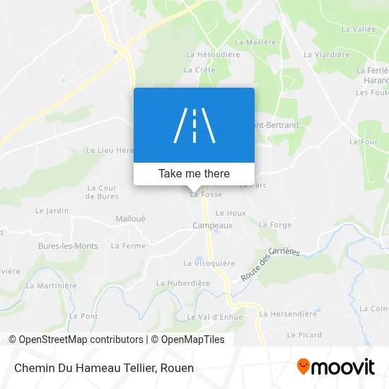 Chemin Du Hameau Tellier map