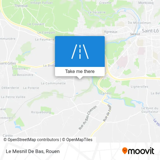 Le Mesnil De Bas map
