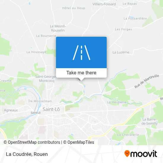 La Coudrée map