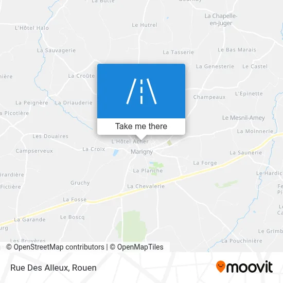 Rue Des Alleux map