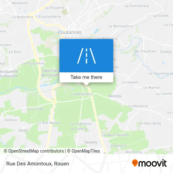 Rue Des Amontoux map