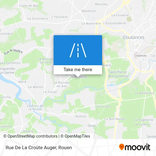 Rue De La Croûte Auger map