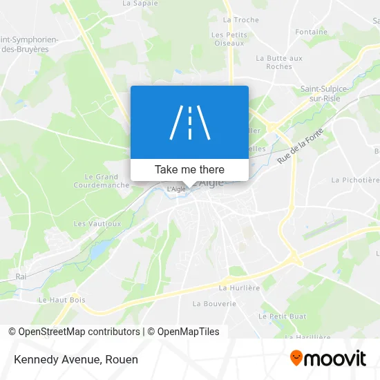 Avenue Kennedy map