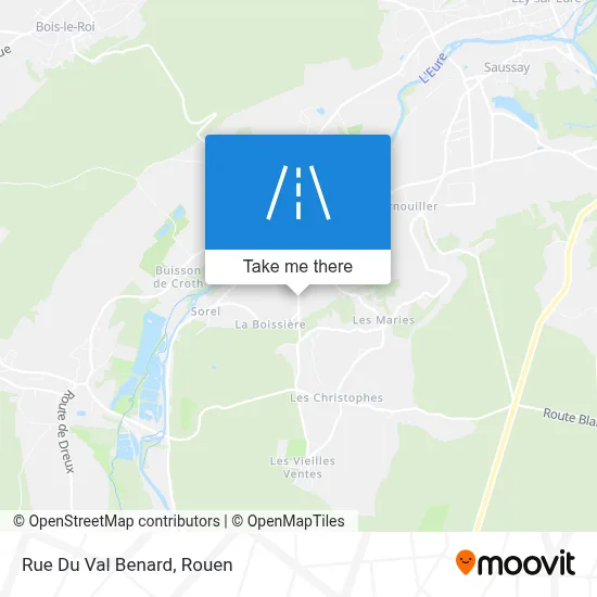 Rue Du Val Benard map