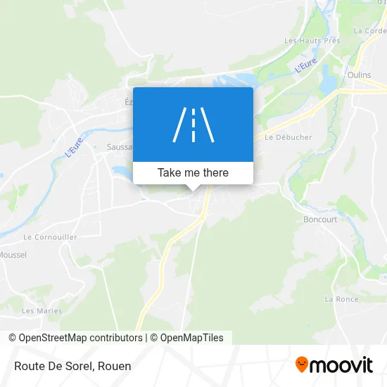 Route De Sorel map